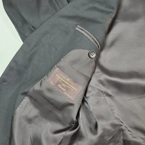 Suitsupply Blazer Mens 38S Black Lazio Slim Fit Vitale Barberis Canonico Wool